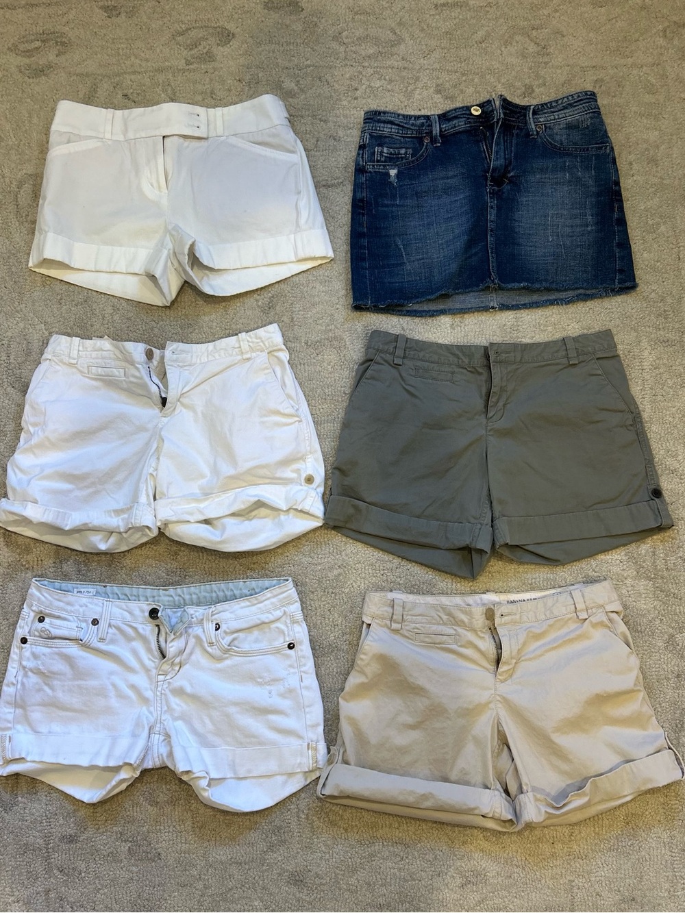 Lot of juniors shorts & jean skirt